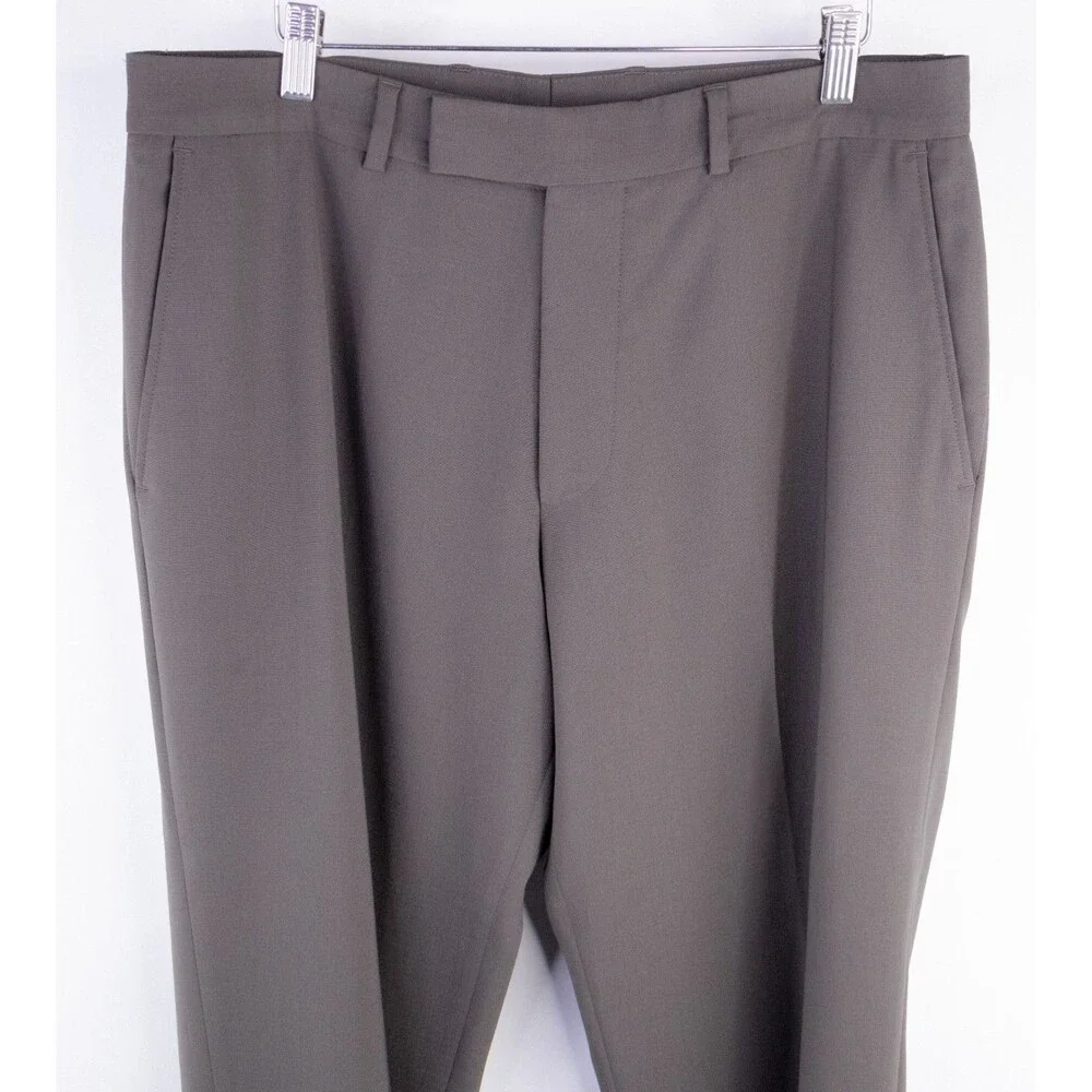 Hugo Boss 2-Pcs Solid Brown 2-Button Wool Suit Blazer Jacket Sz 40R Pants 36X31